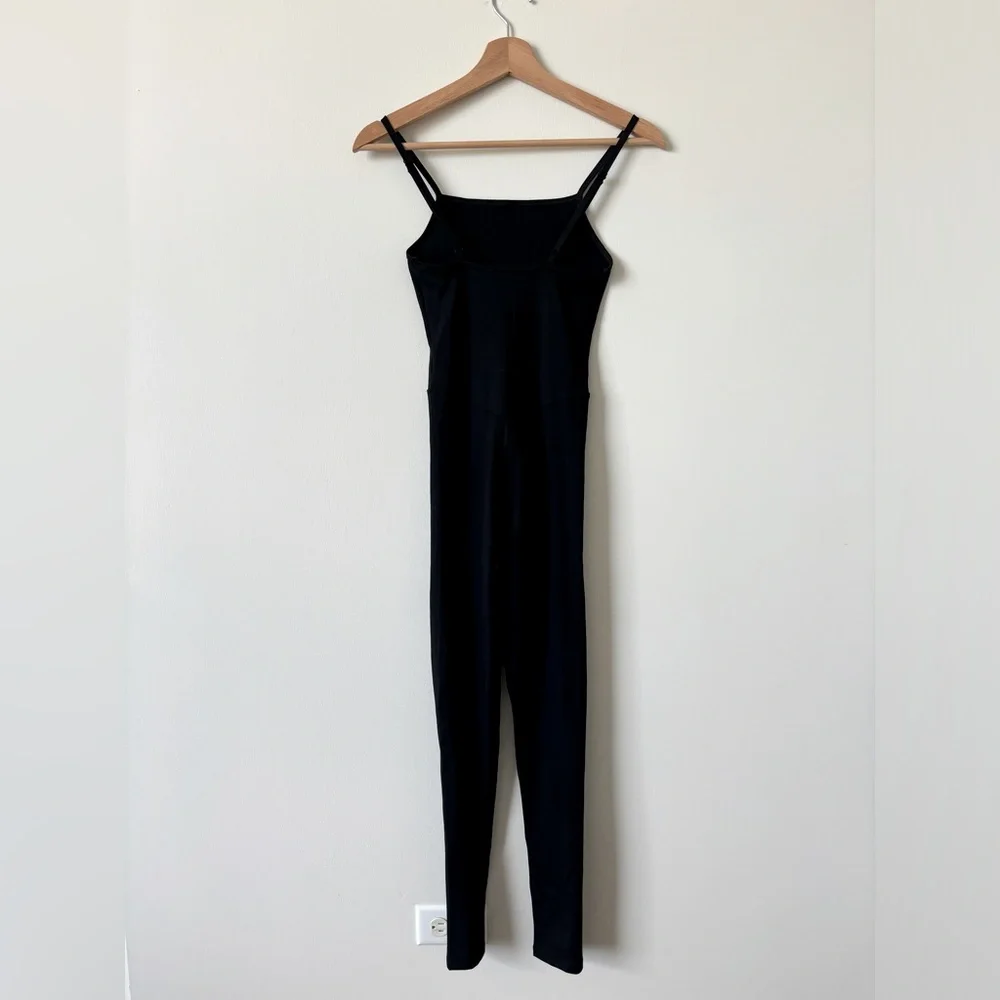 Girlfriend Collective Black Cami Unitard - Picture 2 of 4